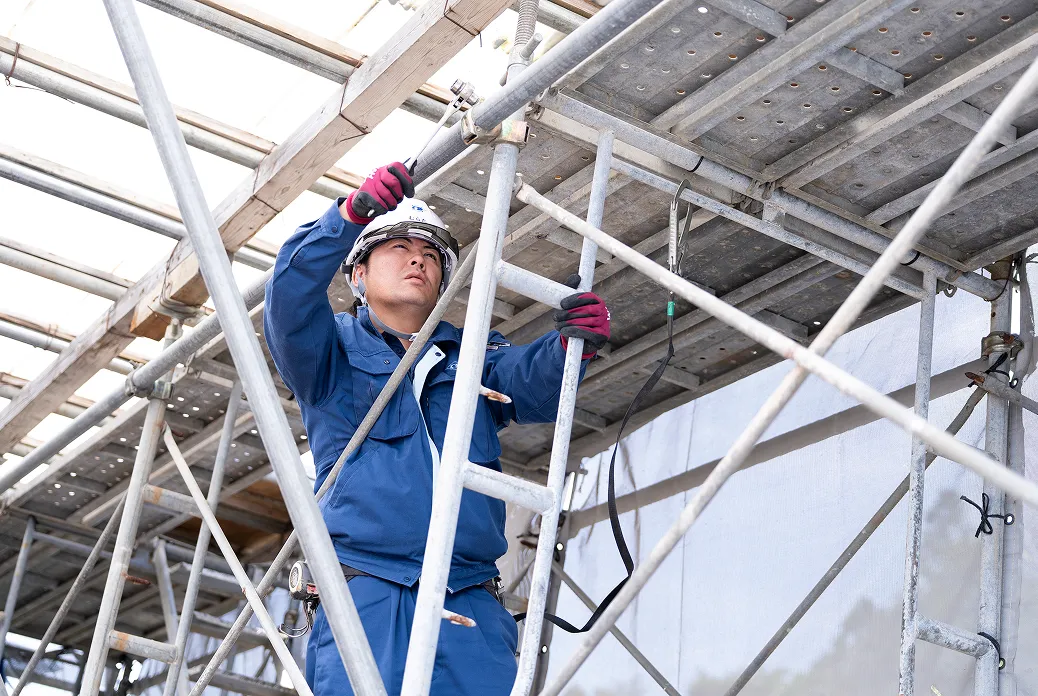 直営の職人による自社施工体制